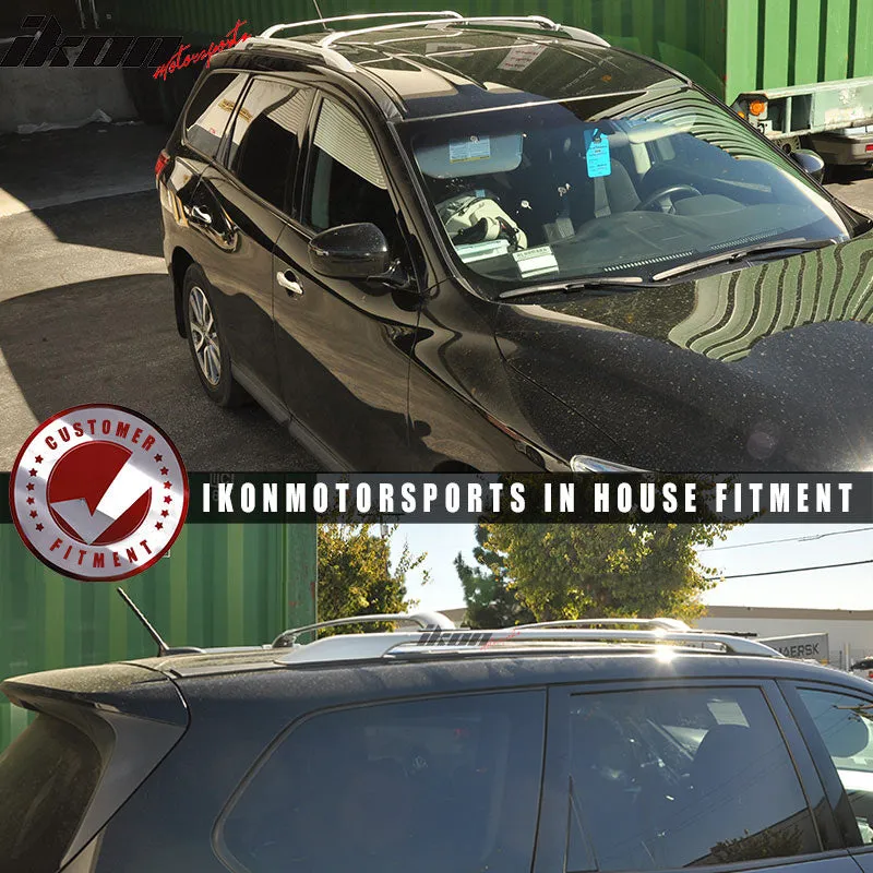 2013-2020 Nissan Pathfinder OE Silver Roof Rack Cross Bar Aluminum
