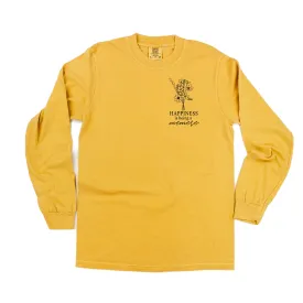 Bouquet Style - Happiness is Being a MEMERE - LONG SLEEVE COMFORT COLORS TEE