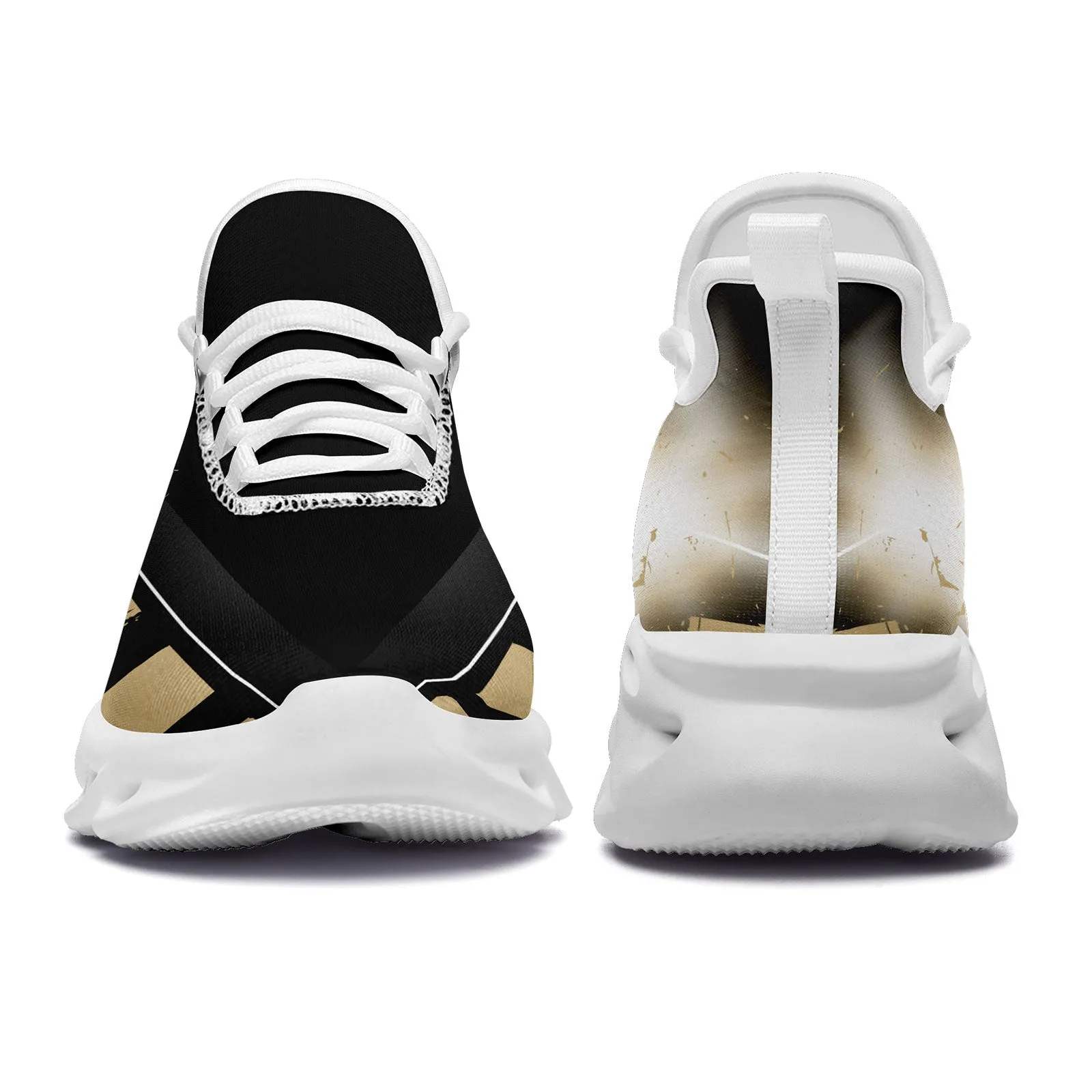 Custom Black Yellow New Orleans MaxSoul Shoes and Hat Combo Offer Personalized Combo ZH-D020264-19