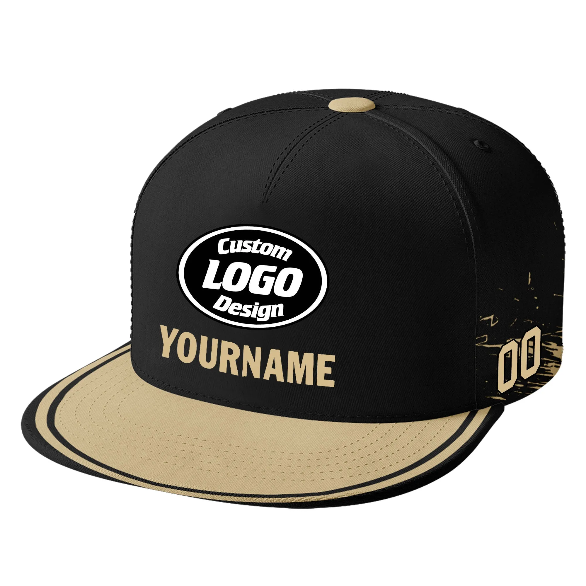 Custom Black Yellow New Orleans MaxSoul Shoes and Hat Combo Offer Personalized Combo ZH-D020264-19