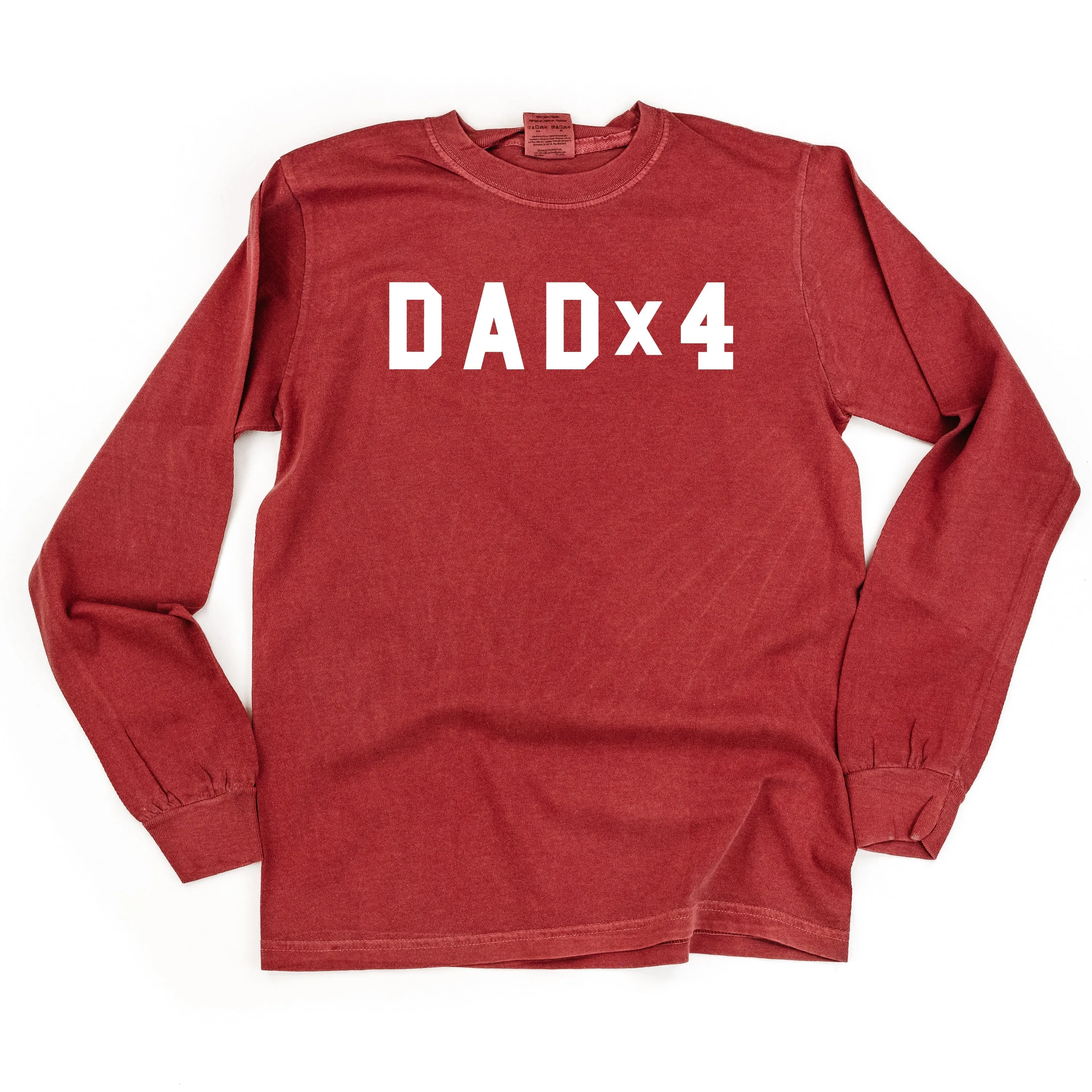 DAD x (Child Number) - LONG SLEEVE COMFORT COLORS TEE