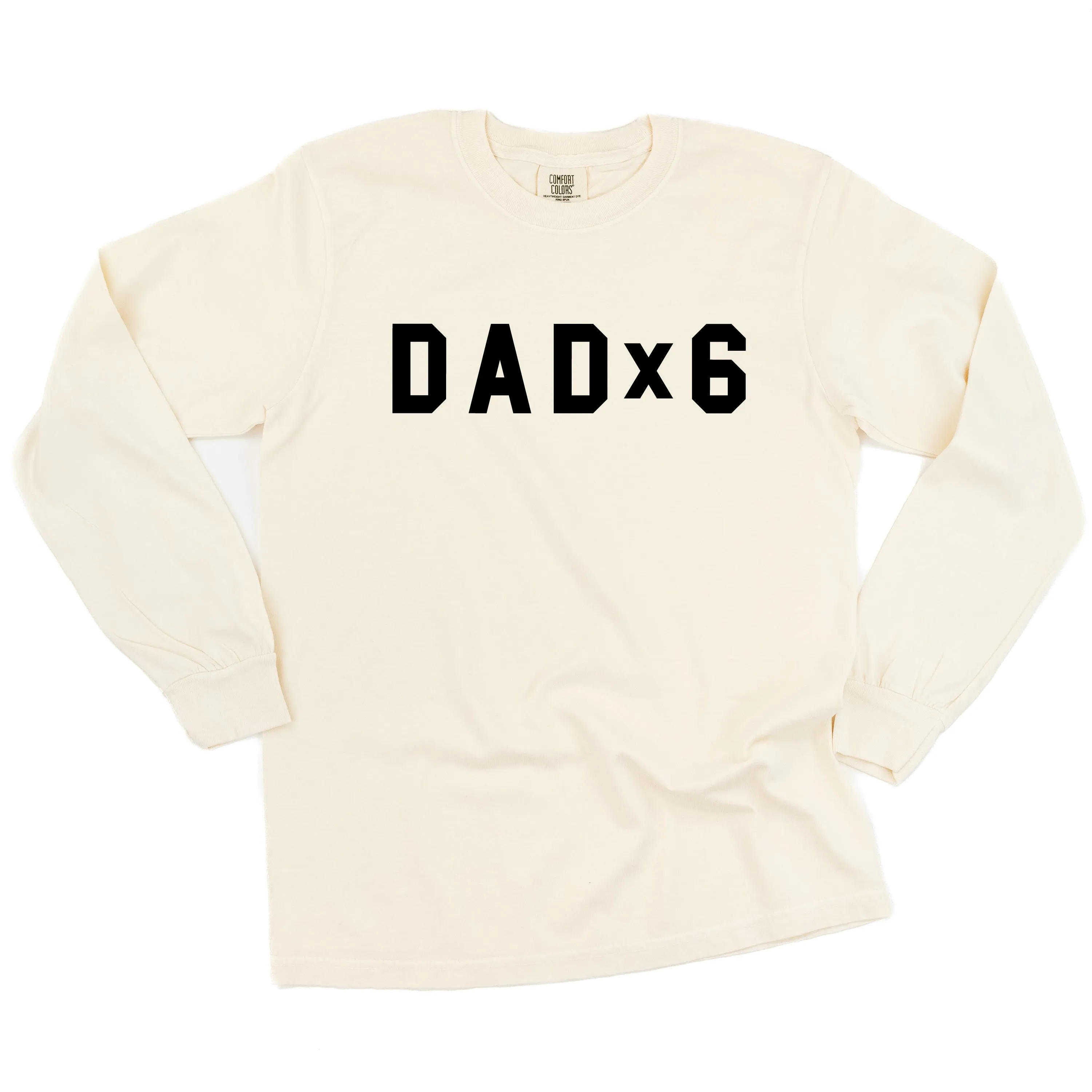 DAD x (Child Number) - LONG SLEEVE COMFORT COLORS TEE