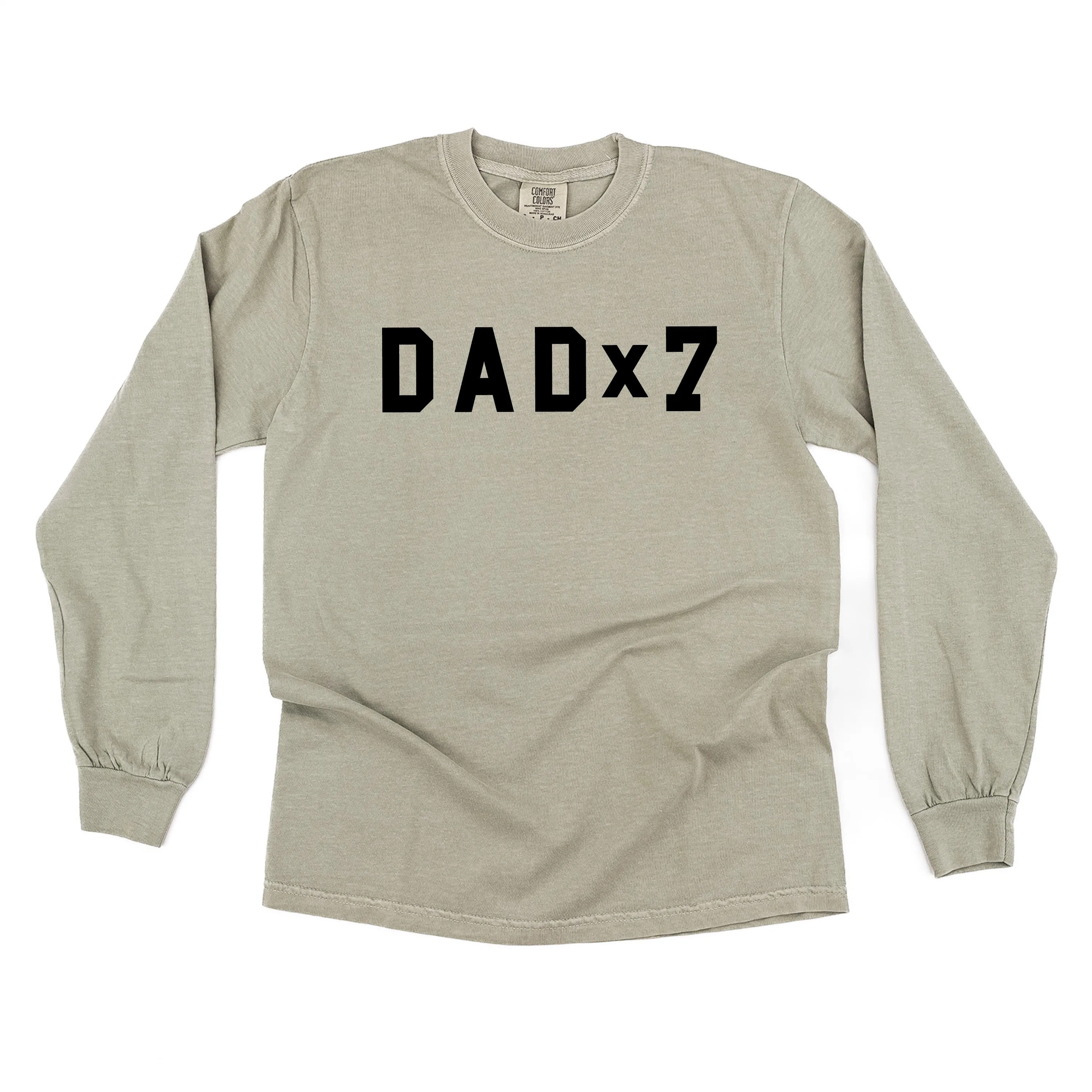 DAD x (Child Number) - LONG SLEEVE COMFORT COLORS TEE