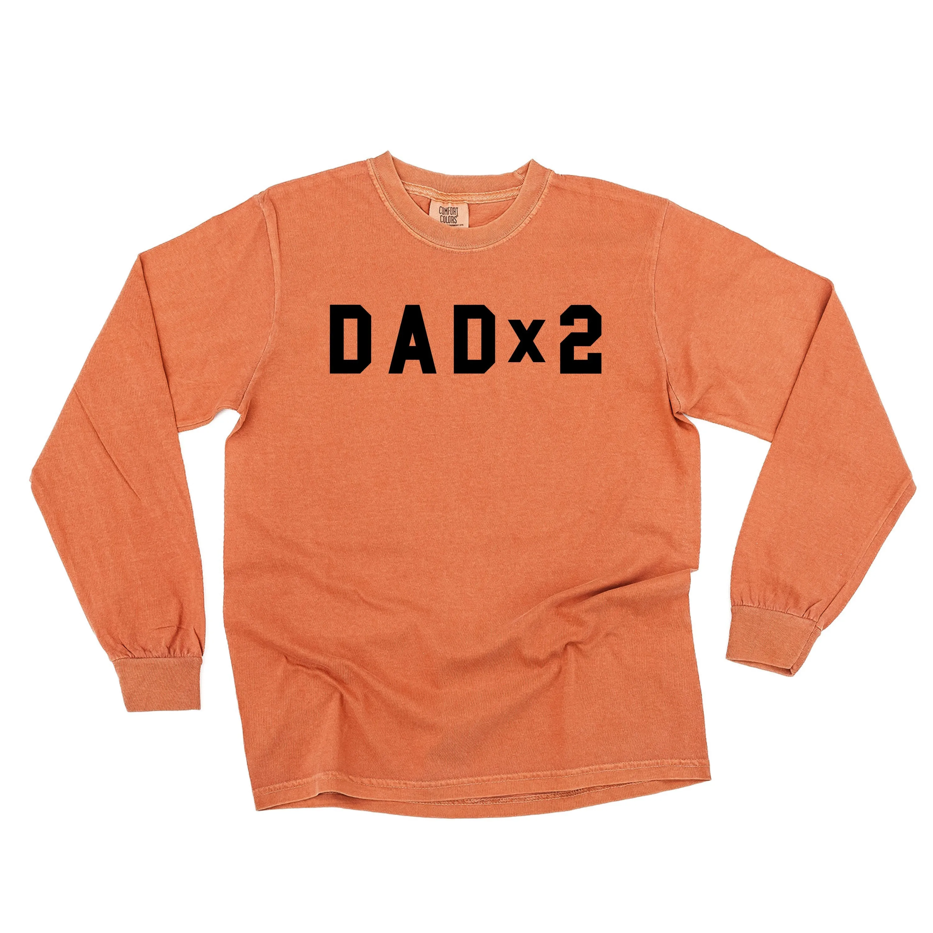 DAD x (Child Number) - LONG SLEEVE COMFORT COLORS TEE