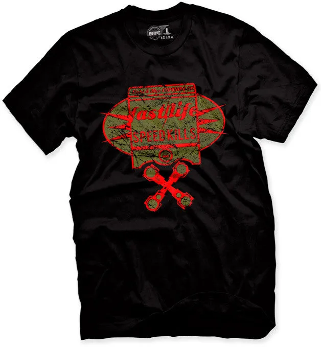 Fast Life Olive T Shirt