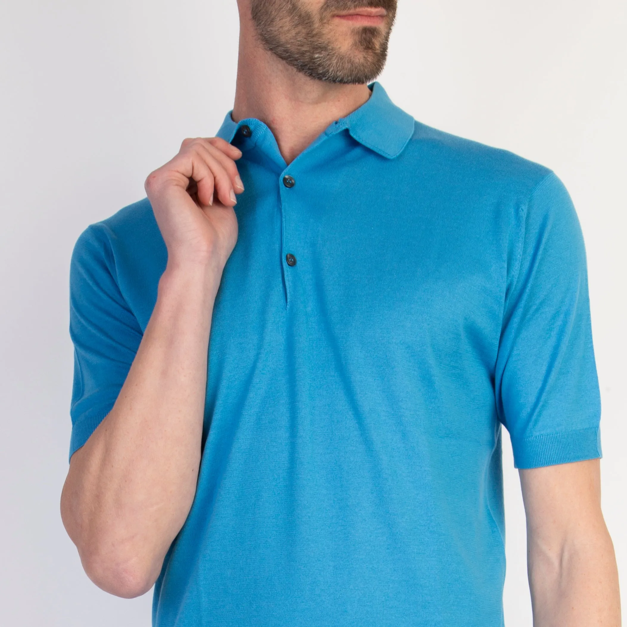 JOHN SMEDLEY POLO ADRIAN S/S S.SKY