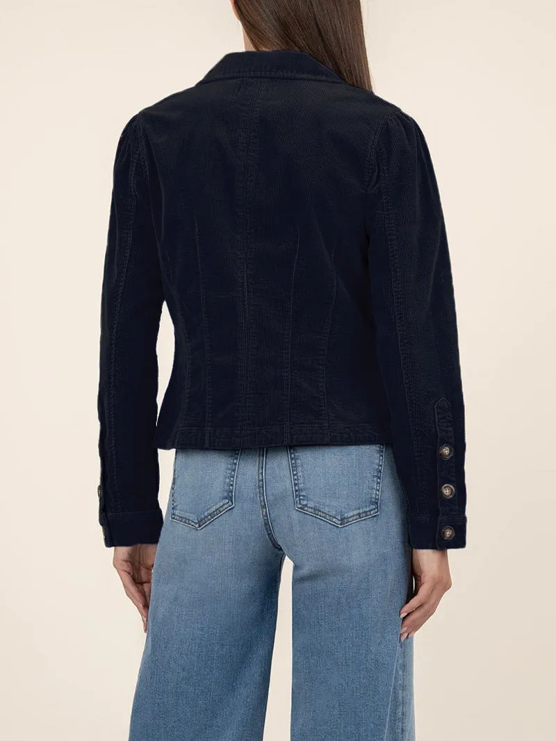 Kut from the Kloth Kyra Corduroy Jacket - Navy