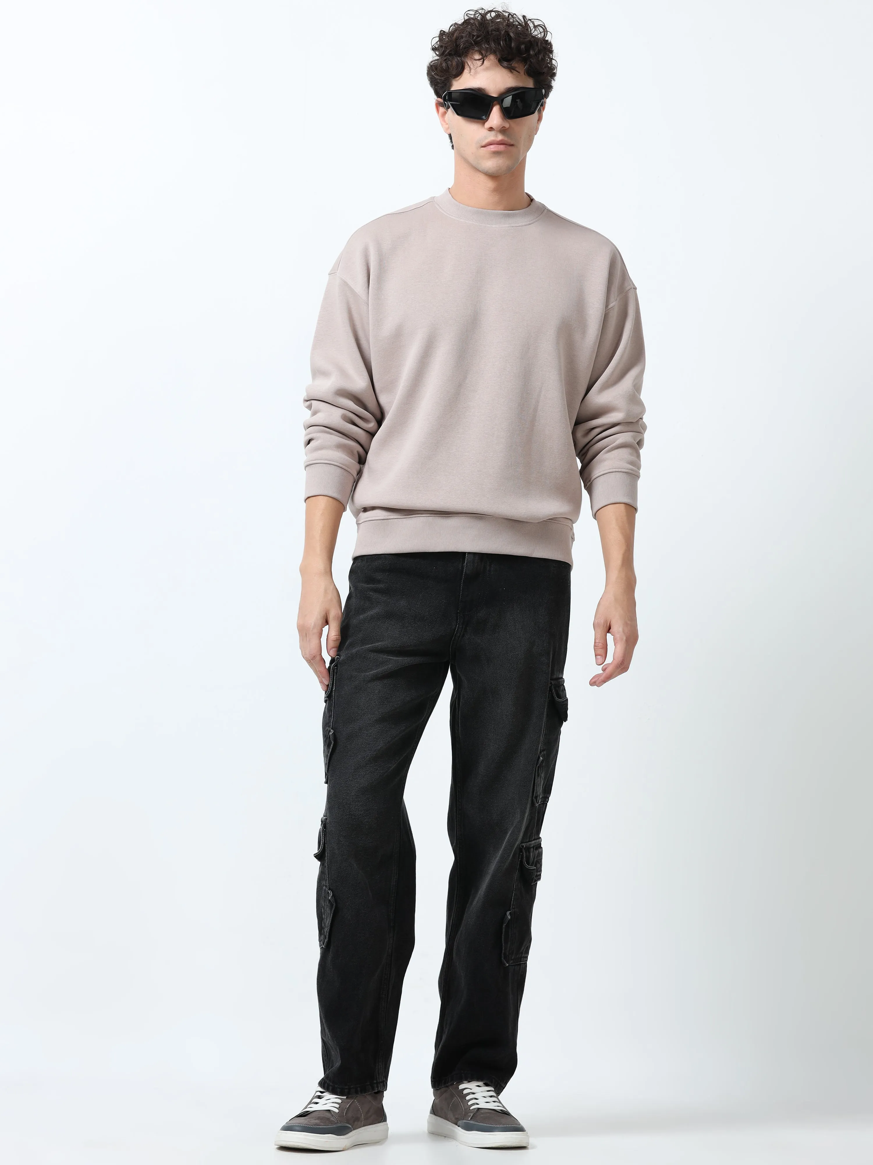 Lalo - Ribbed Plain Sweatshirt - Gray