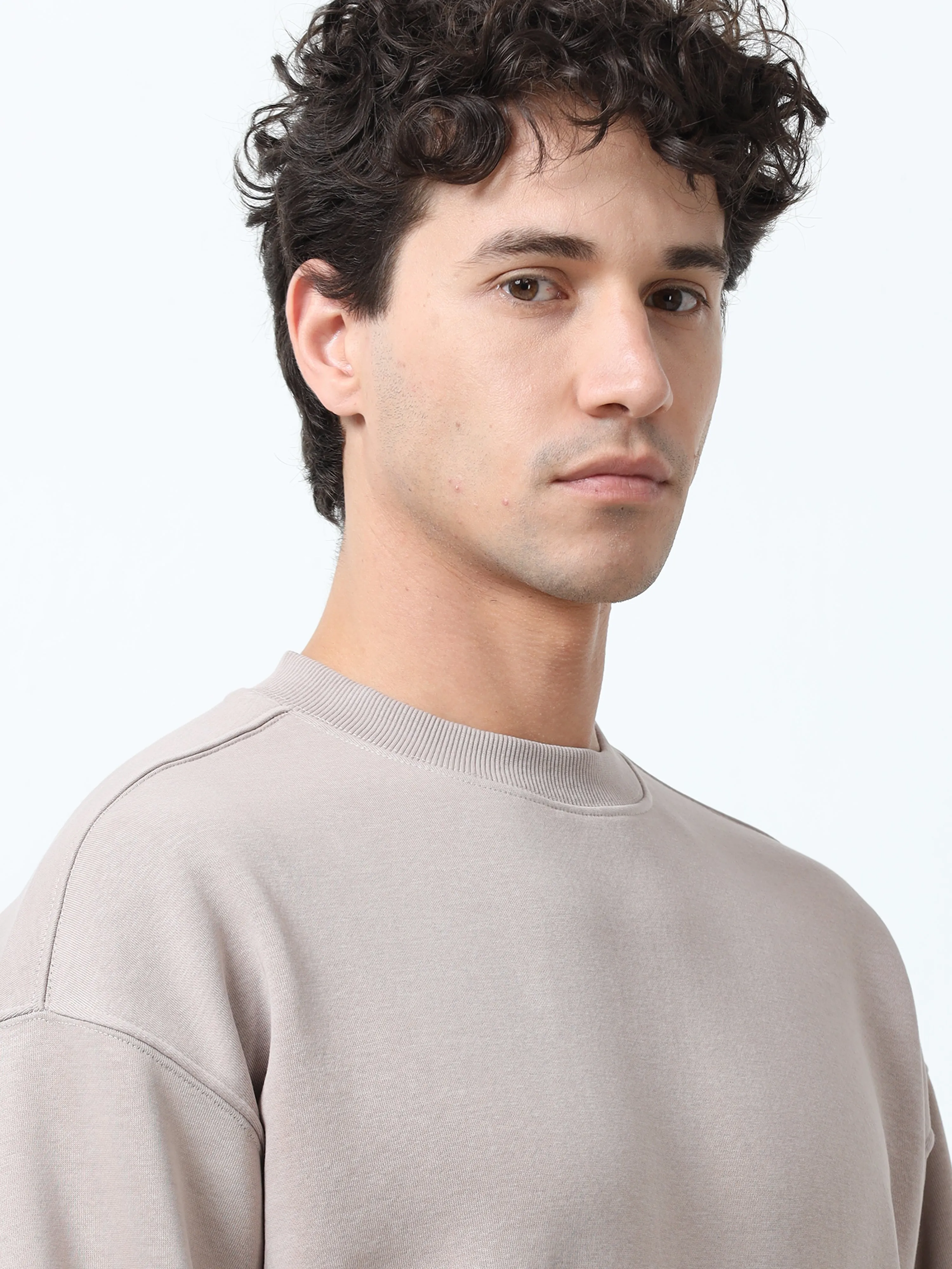 Lalo - Ribbed Plain Sweatshirt - Gray
