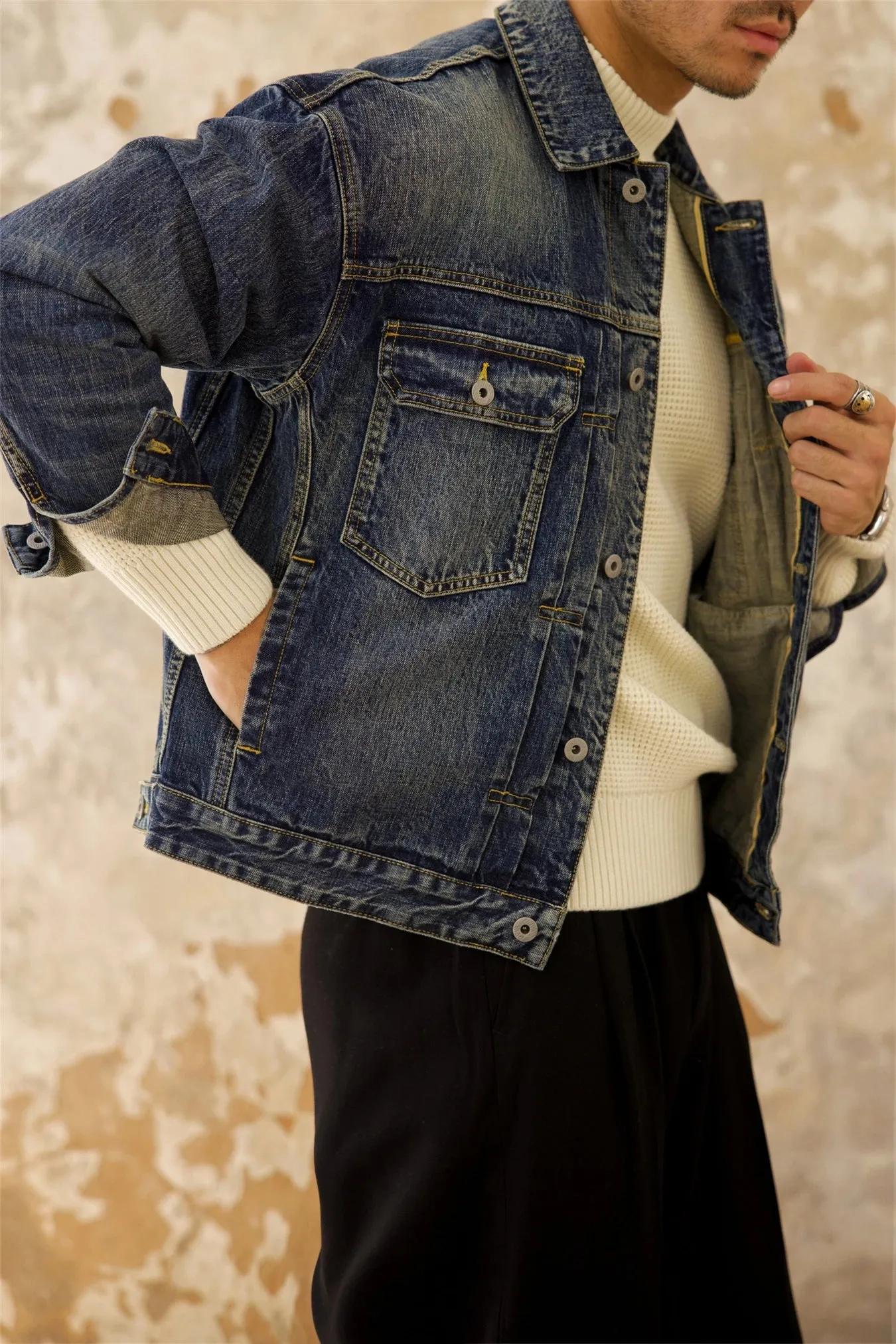 Men's Distressed Type 2 507XX Denim Jacket
