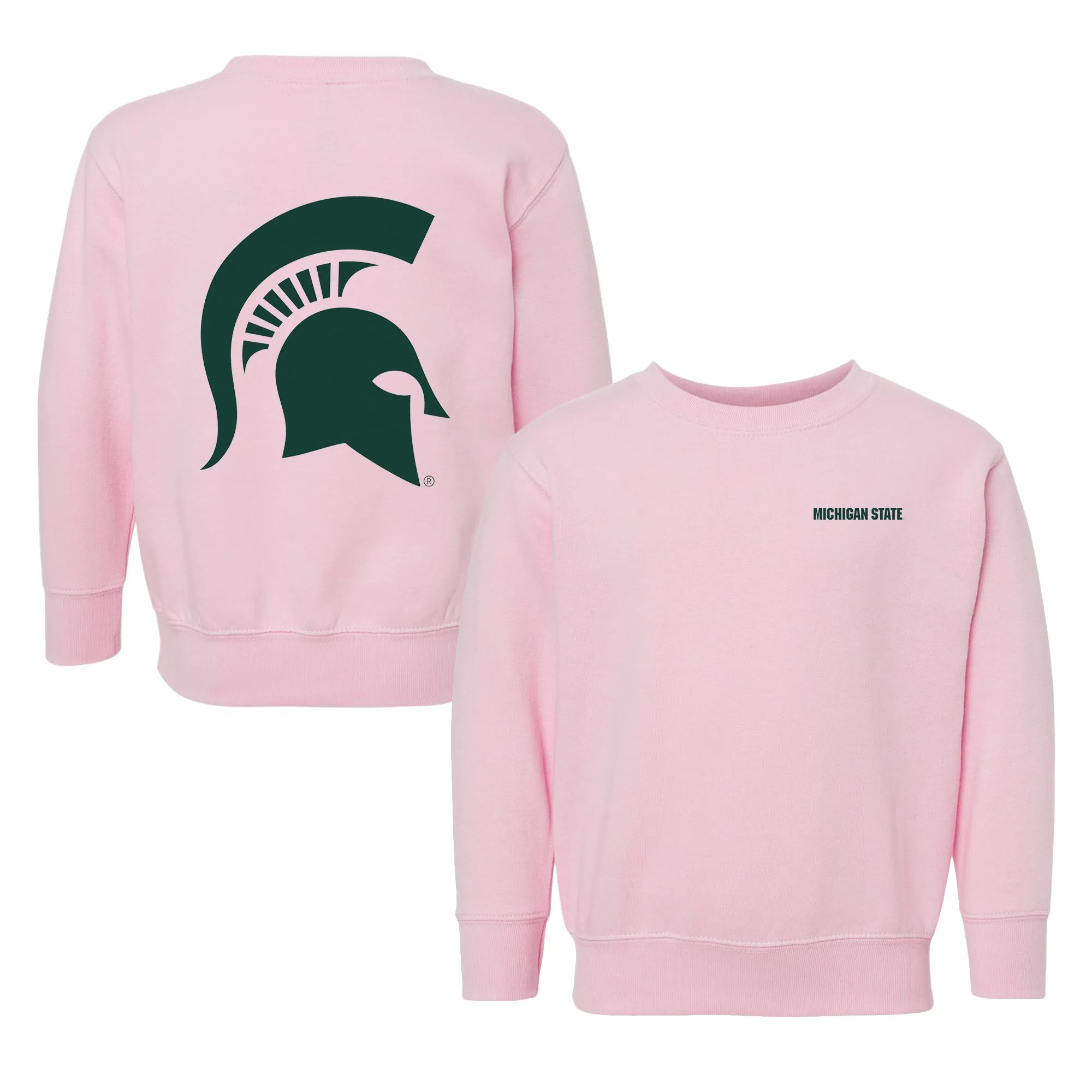 Michigan State Spartans Logo Toddler Crewneck Sweatshirt