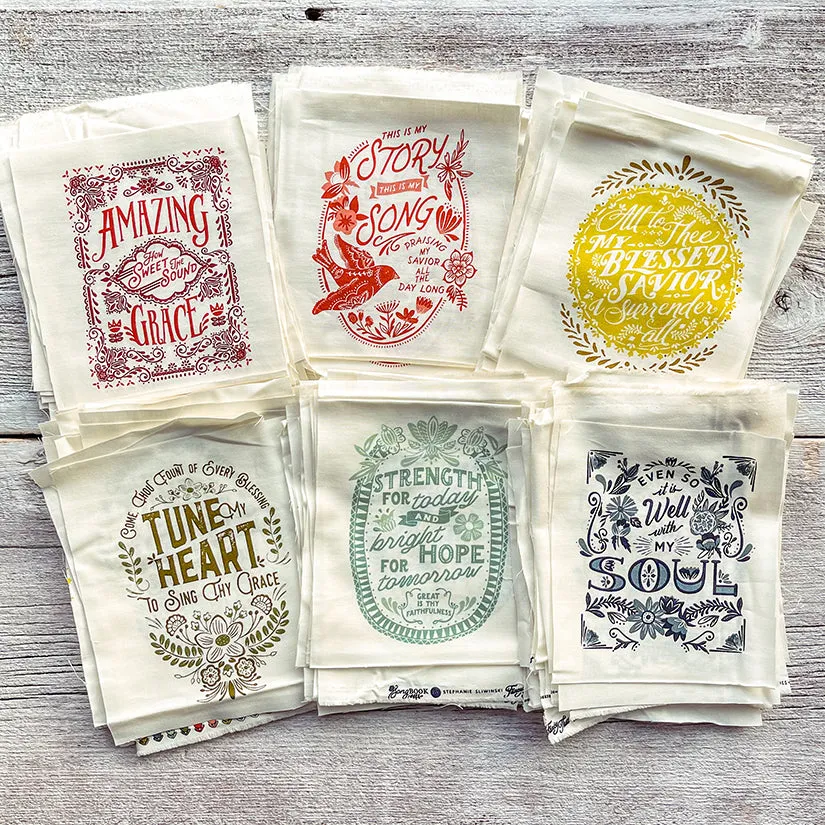 Moda Songbook Hymn Small Panel Prints - bundle of 6