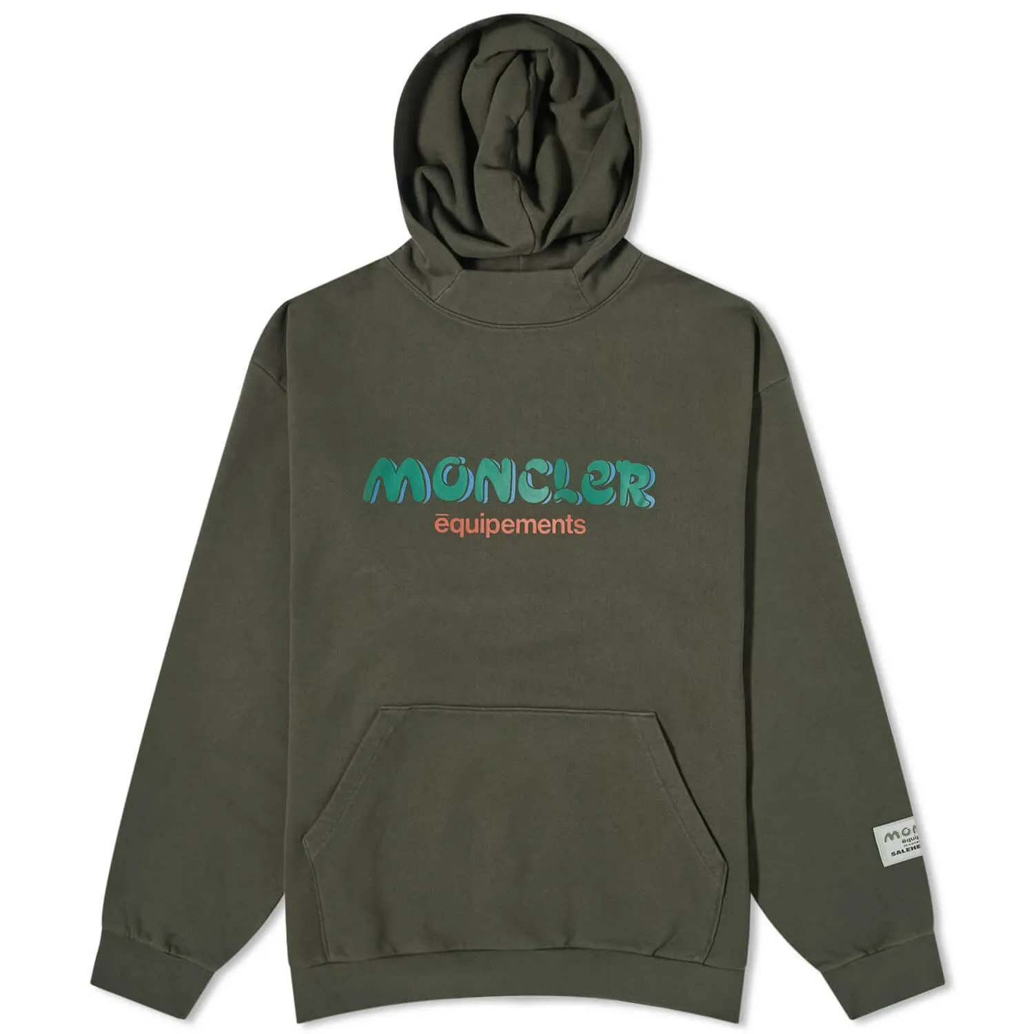 Moncler Genius X Salehe Bembury Popover Hoodie, dark green