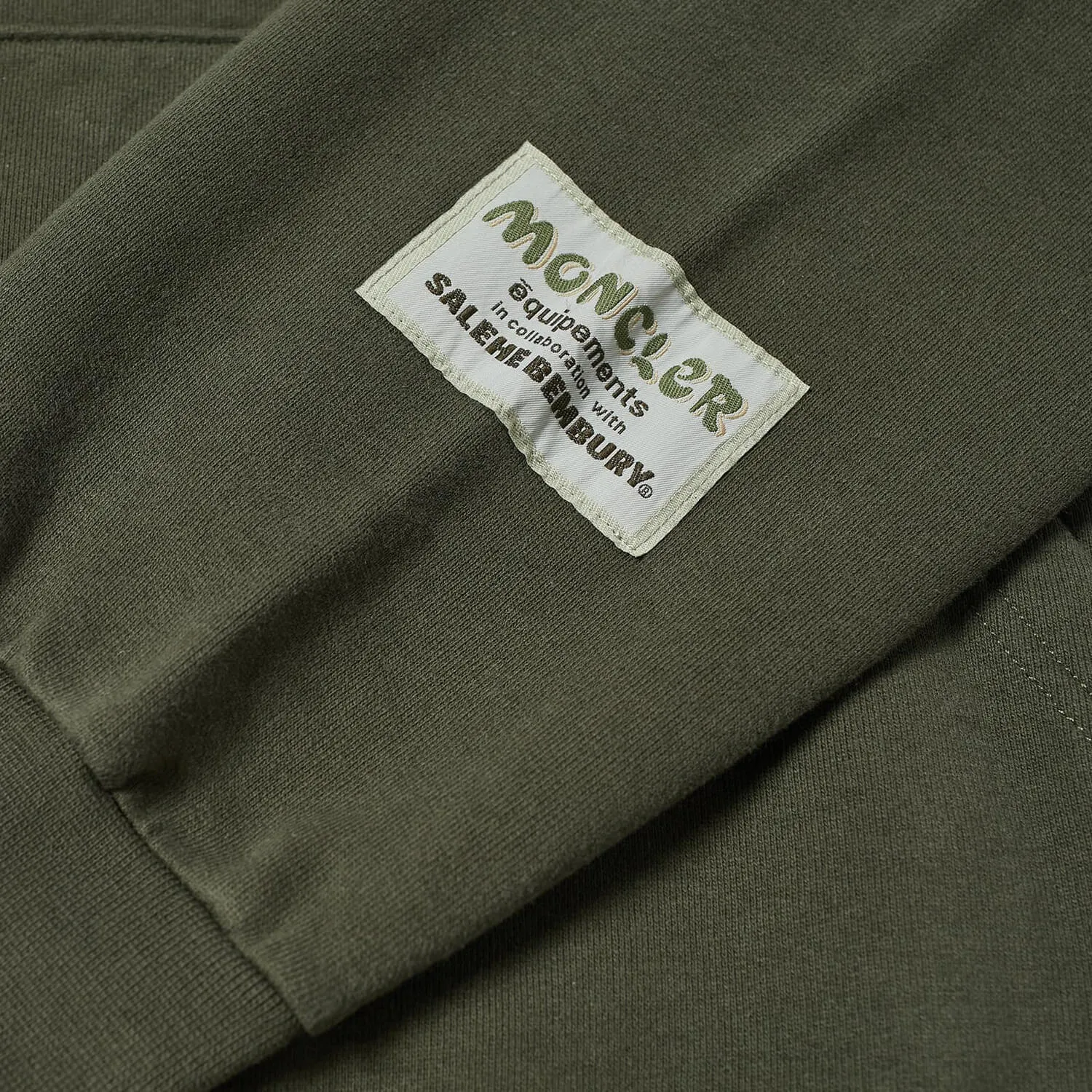 Moncler Genius X Salehe Bembury Popover Hoodie, dark green