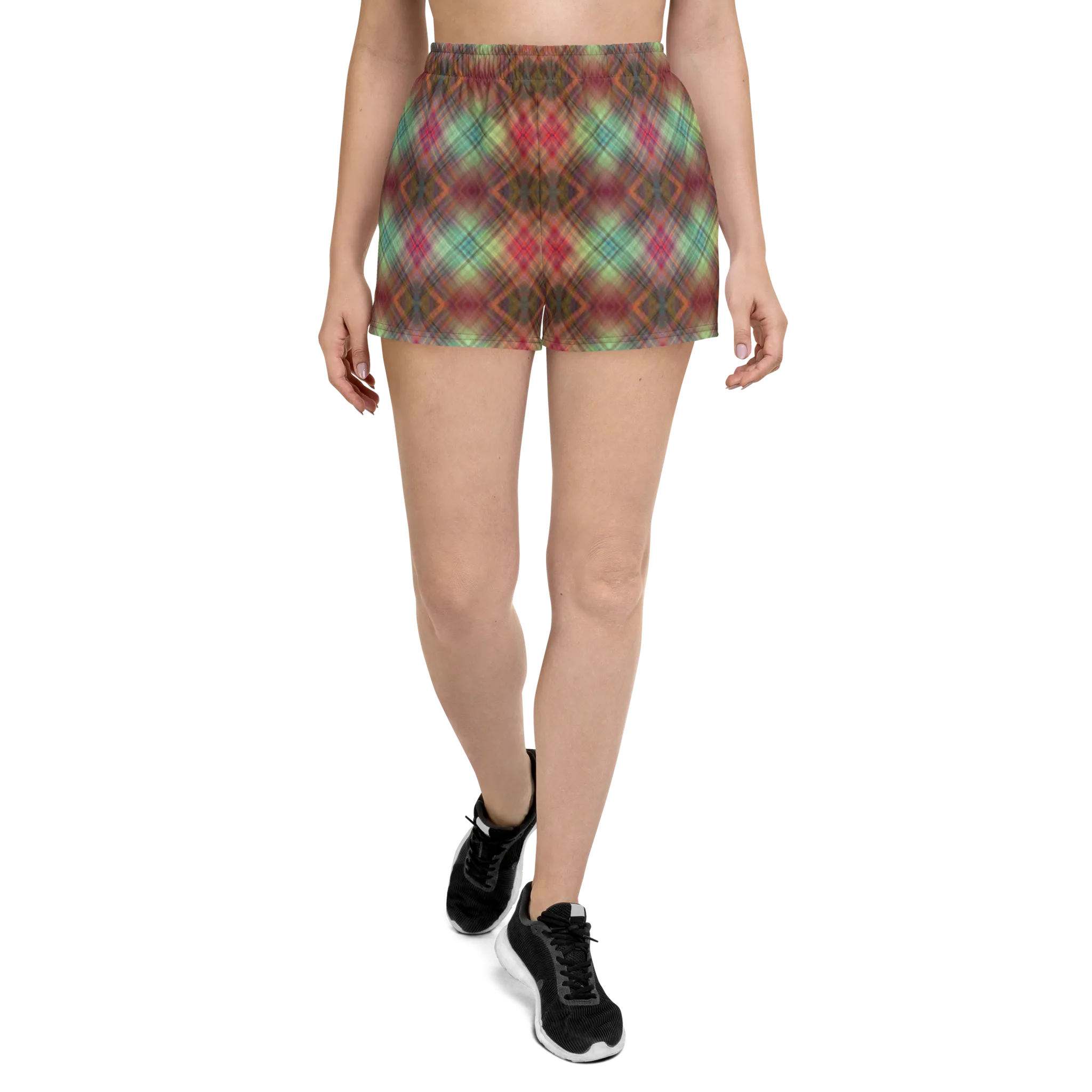 Recursia Argyle Rewired I Women's Athletic Short Shorts