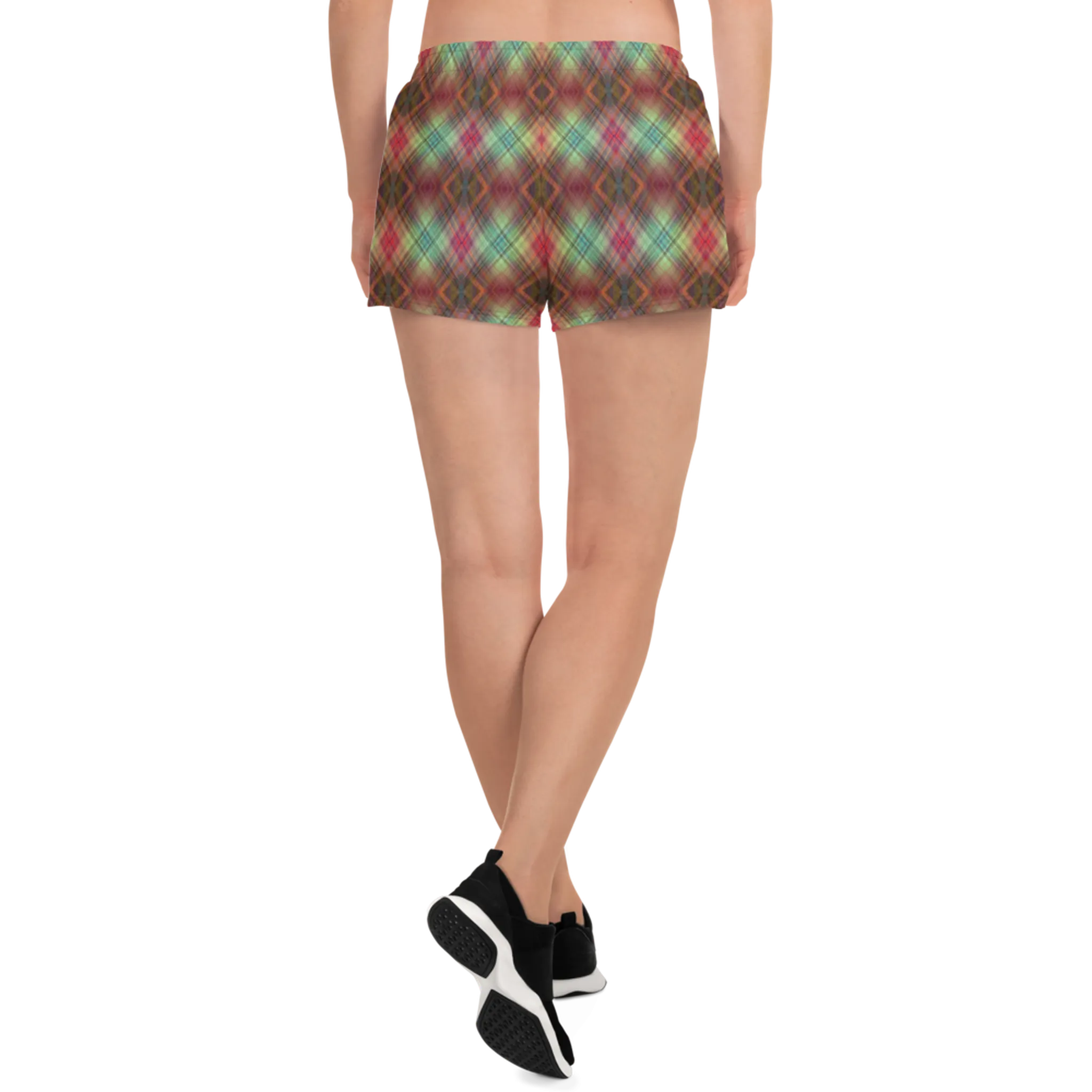 Recursia Argyle Rewired I Women's Athletic Short Shorts