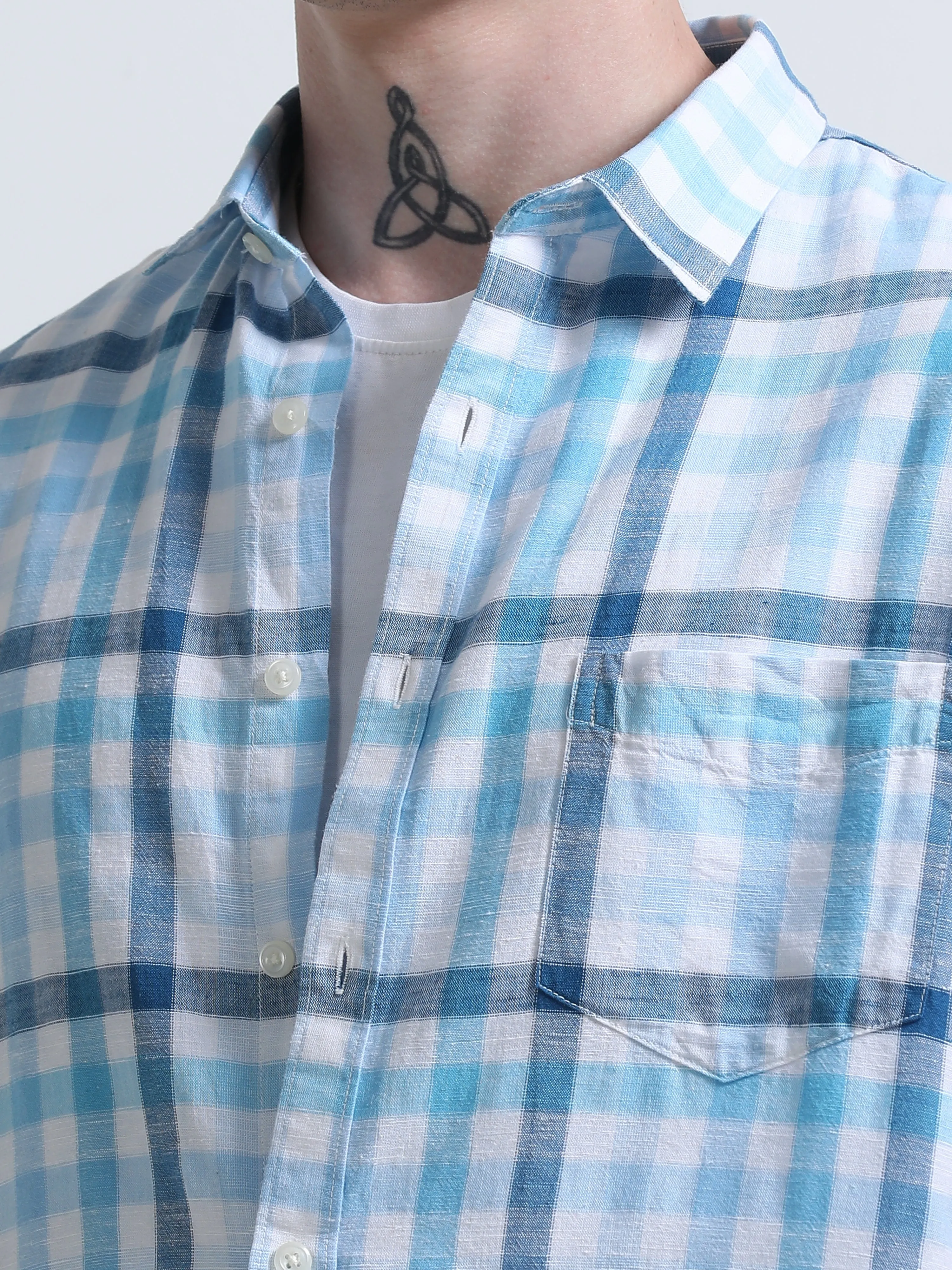 Rune - Relaxed Checks Shirt - Luxera