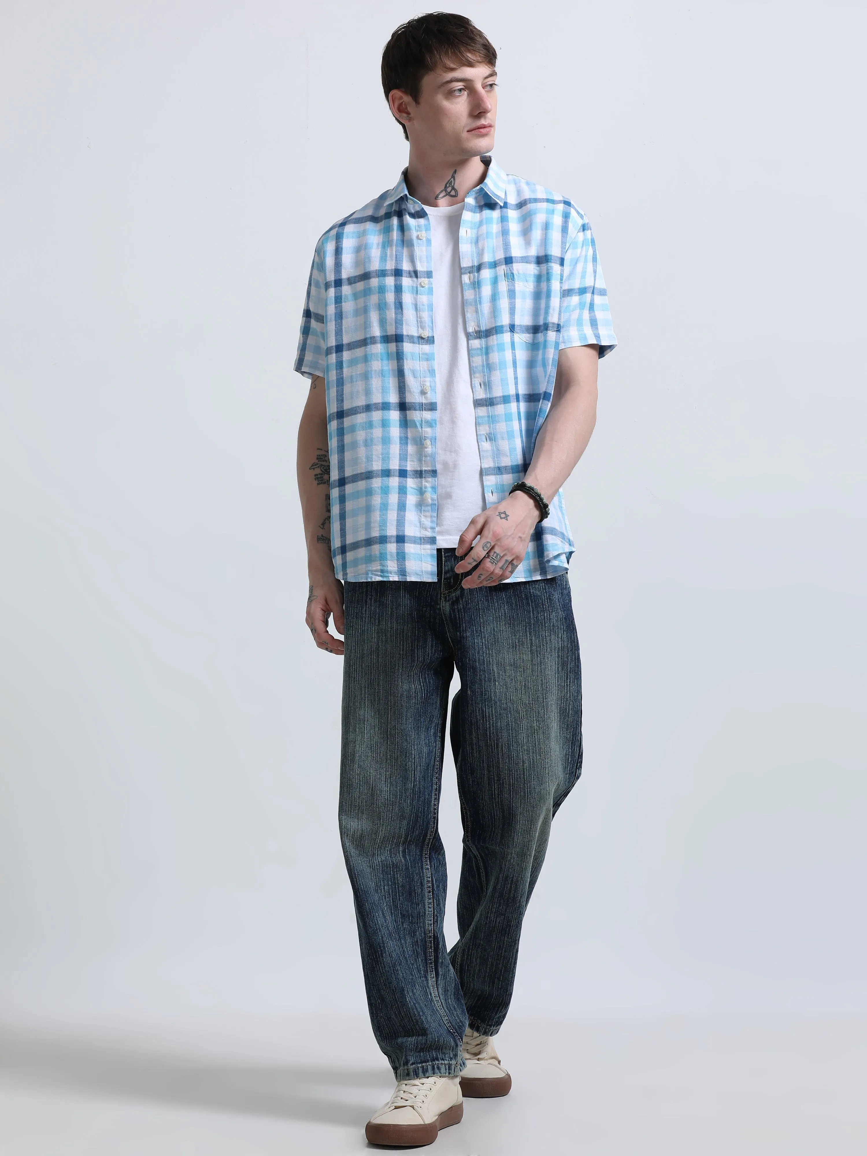 Rune - Relaxed Checks Shirt - Luxera