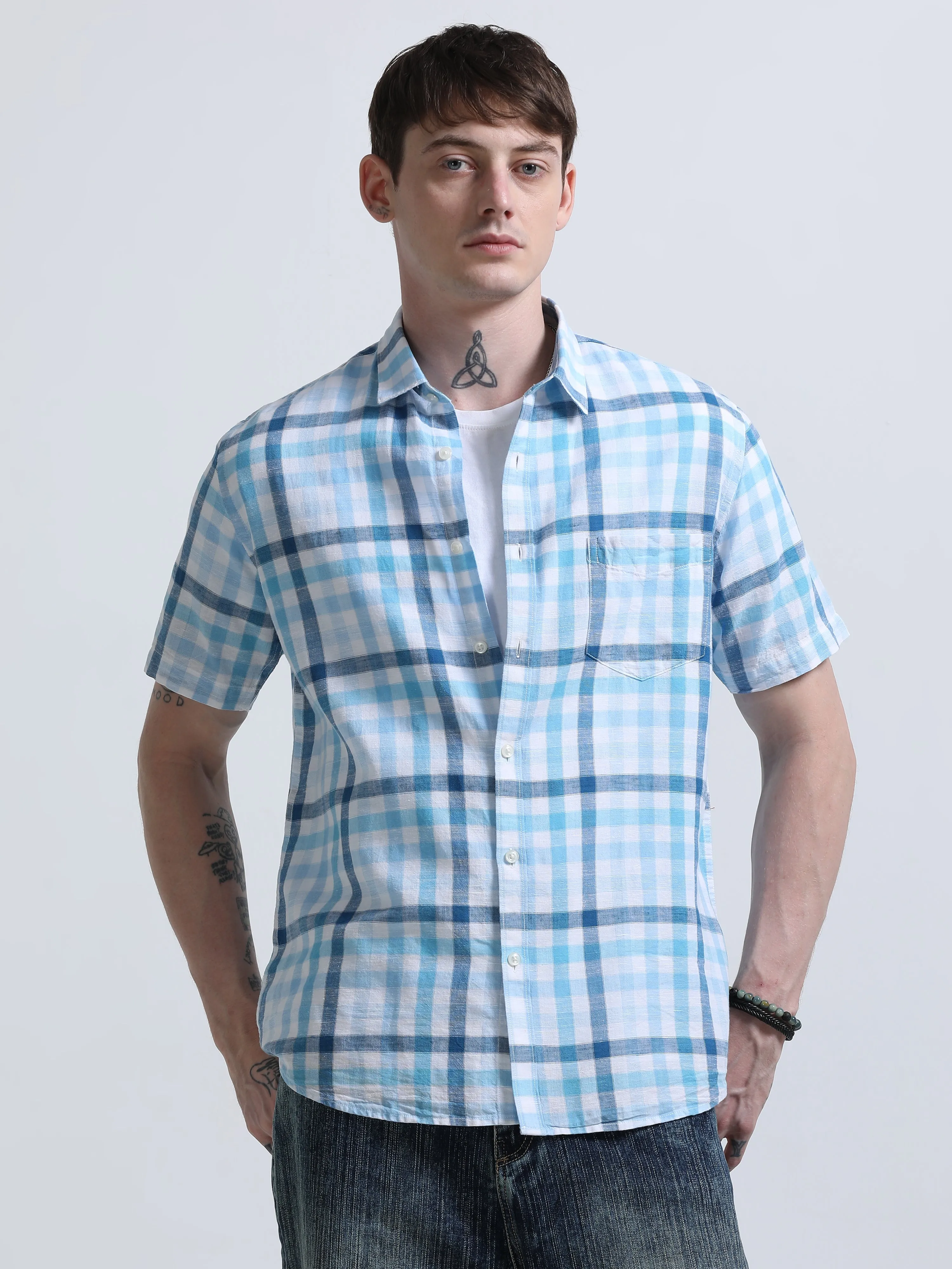 Rune - Relaxed Checks Shirt - Luxera