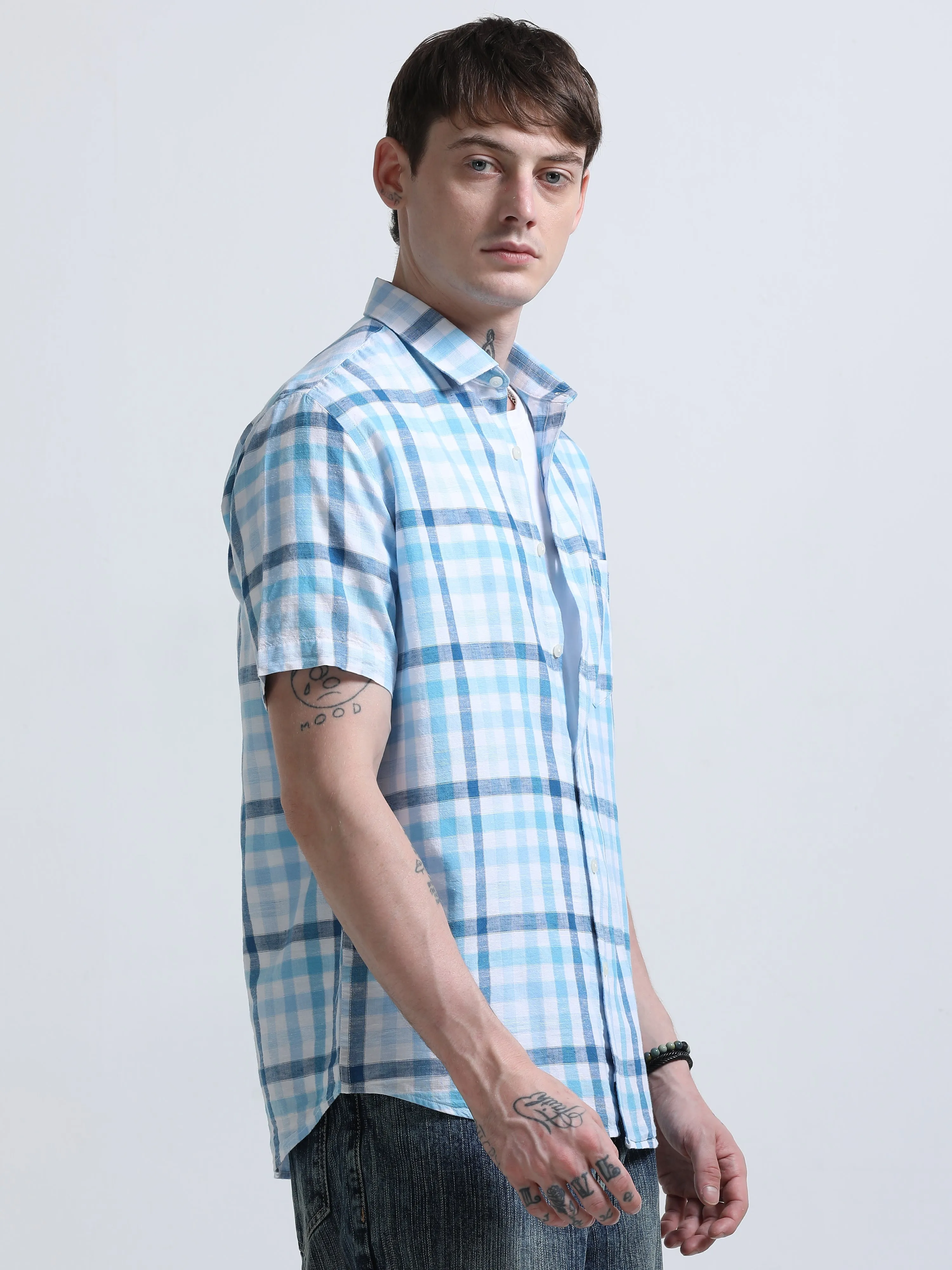 Rune - Relaxed Checks Shirt - Luxera