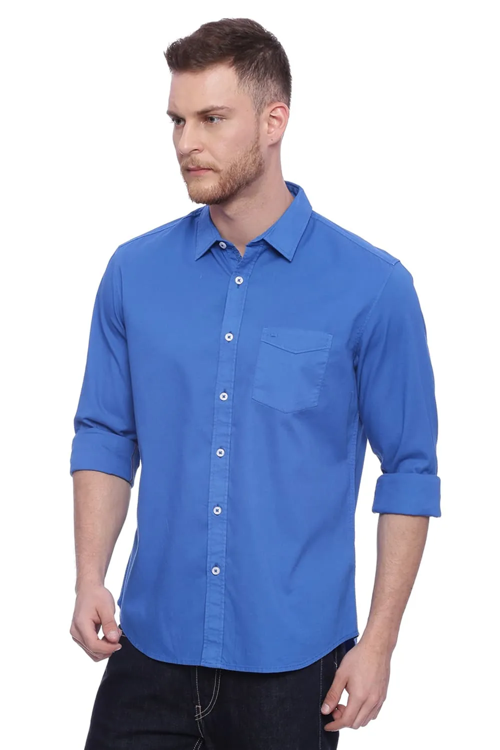 Slim Fit Dobby Stretch Shirt