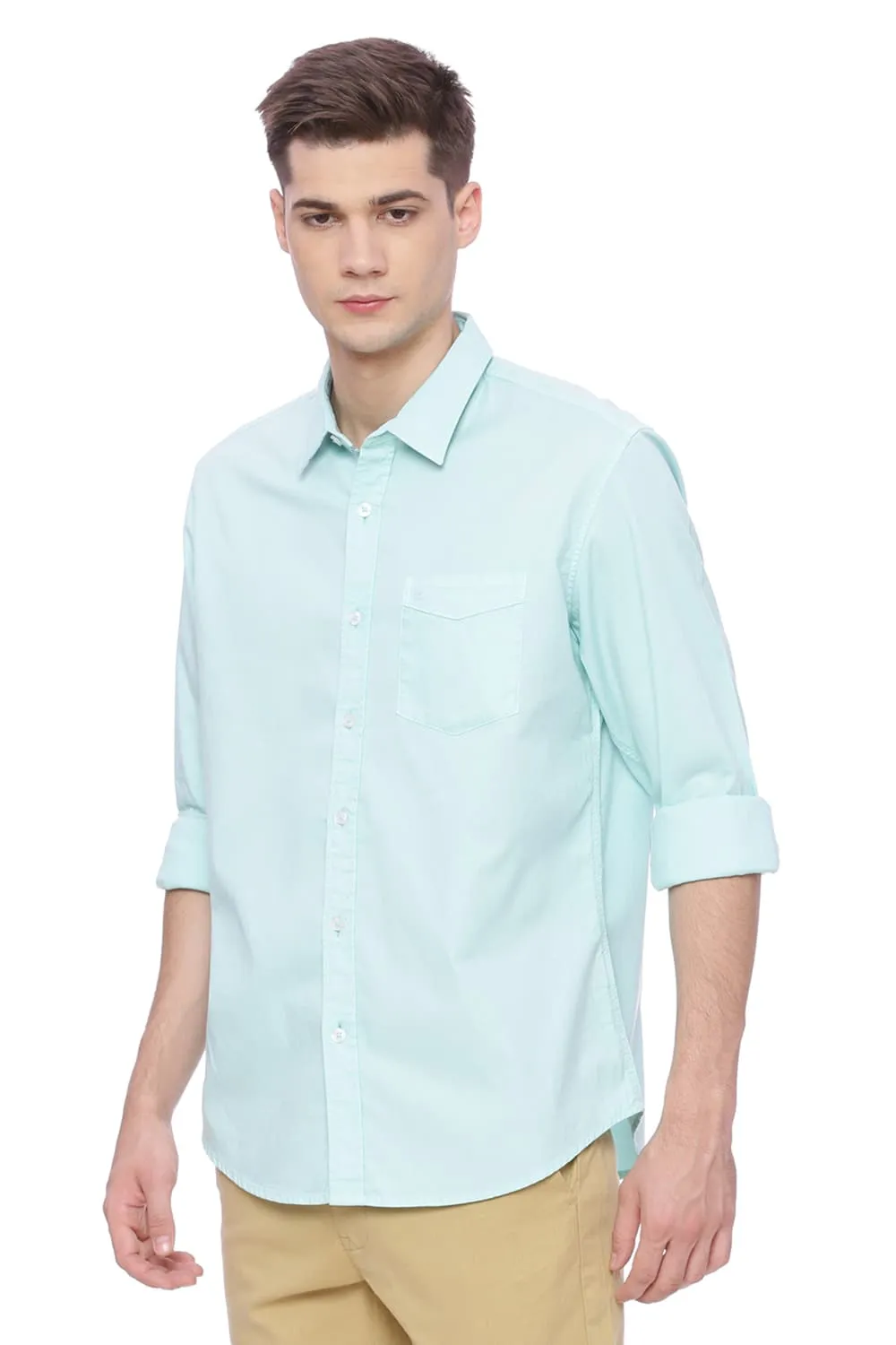Slim Fit Dobby Stretch Shirt