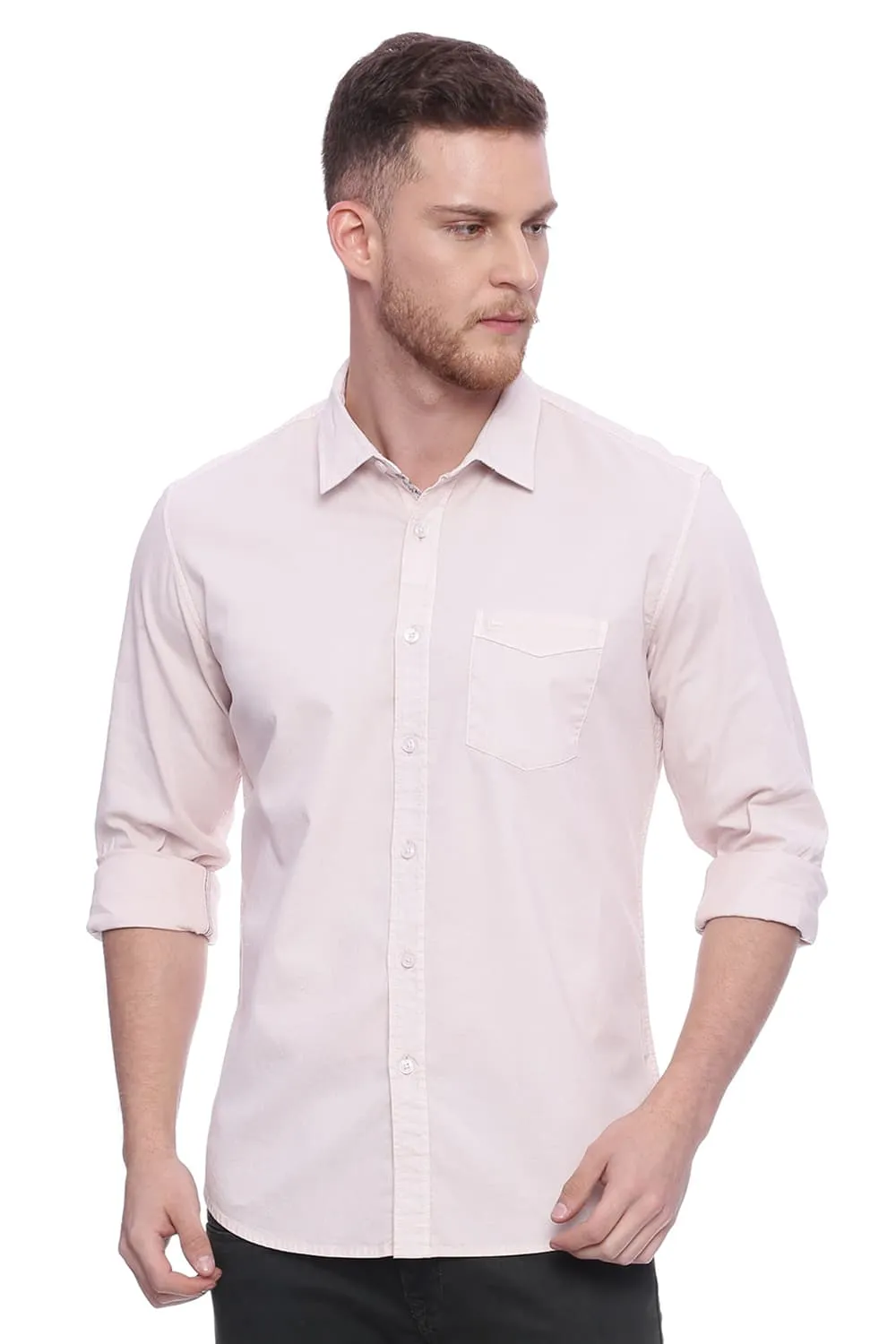 Slim Fit Dobby Stretch Shirt