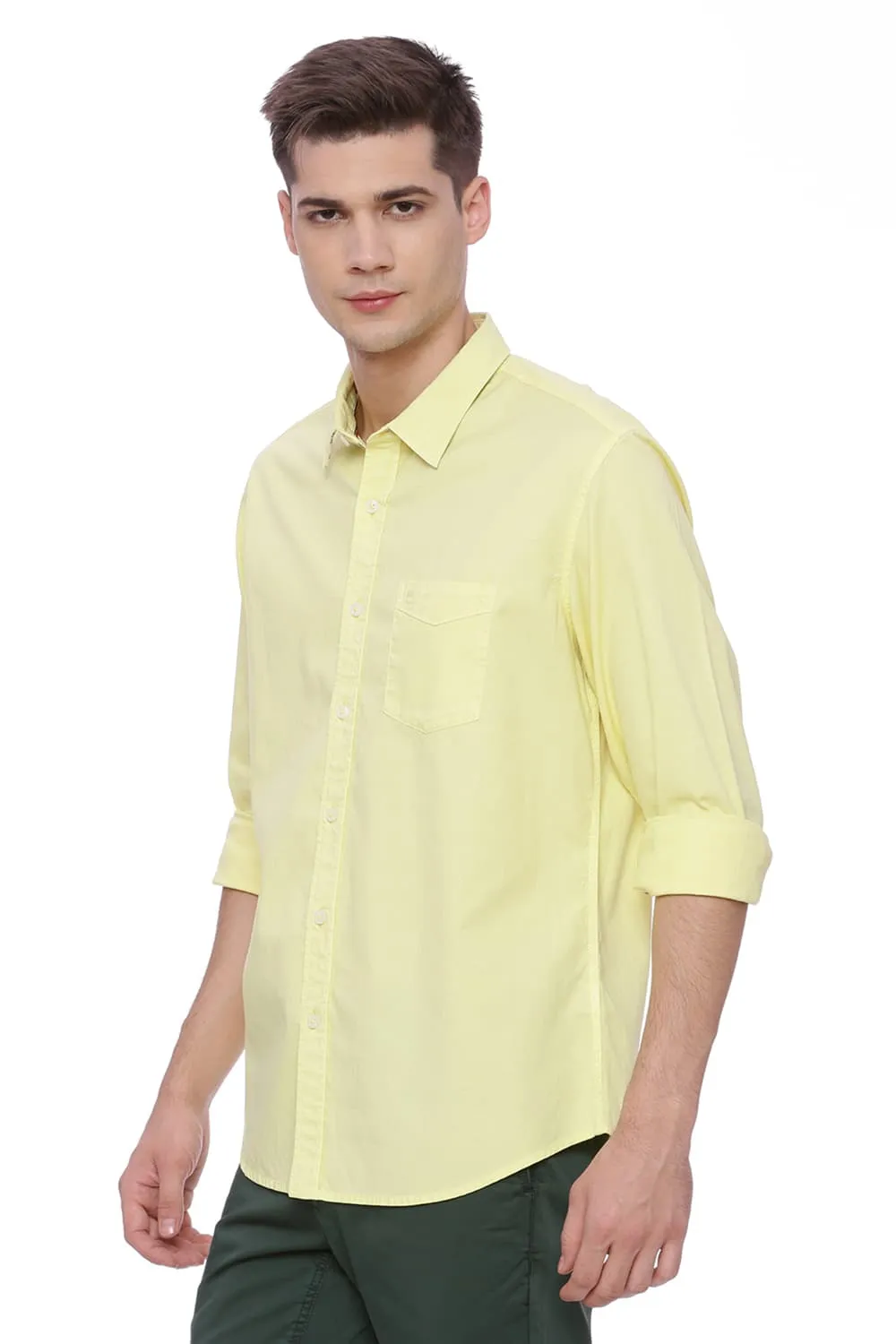 Slim Fit Dobby Stretch Shirt