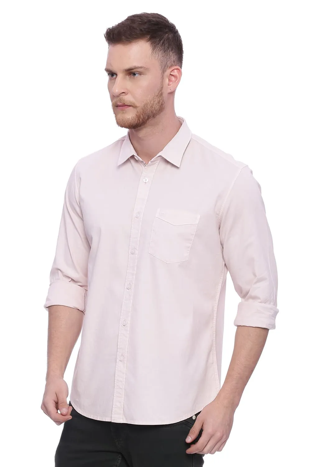 Slim Fit Dobby Stretch Shirt