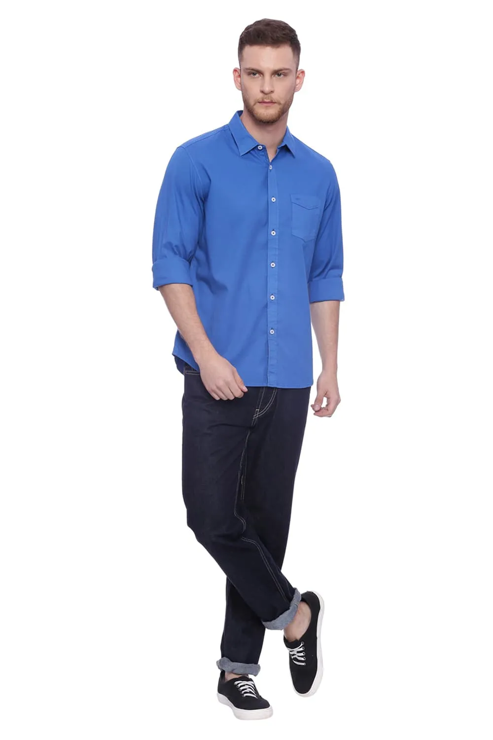 Slim Fit Dobby Stretch Shirt