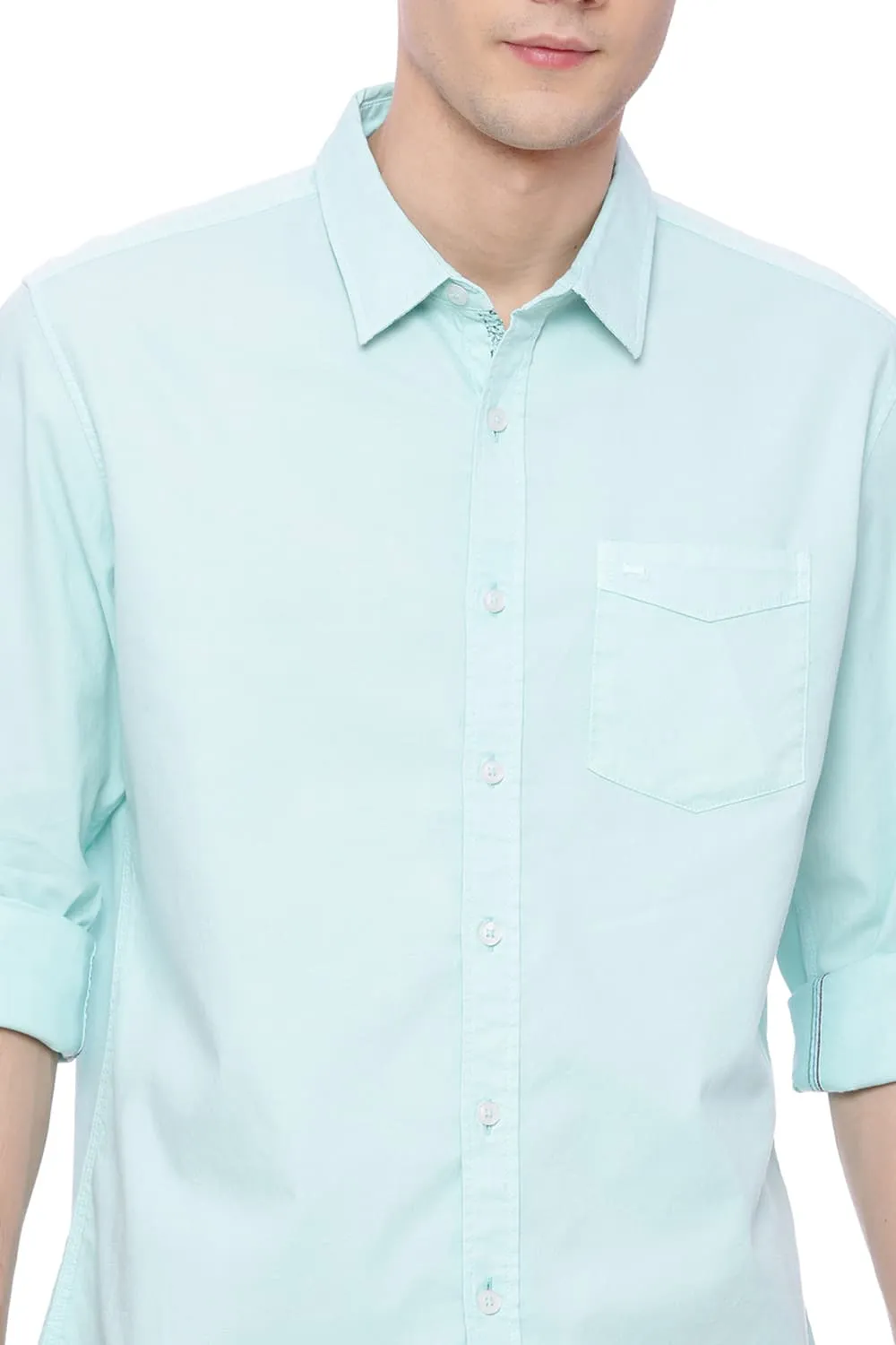 Slim Fit Dobby Stretch Shirt