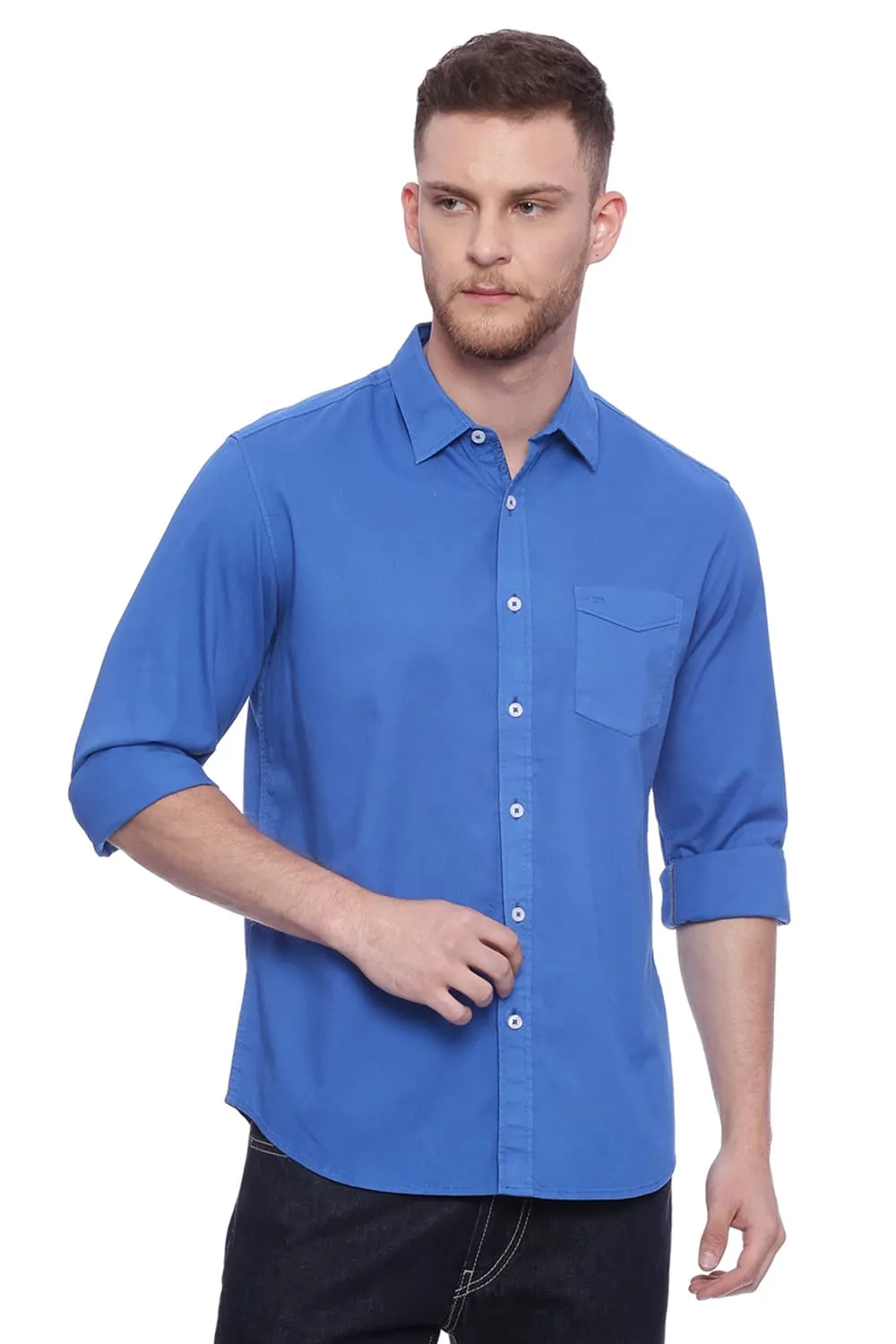Slim Fit Dobby Stretch Shirt