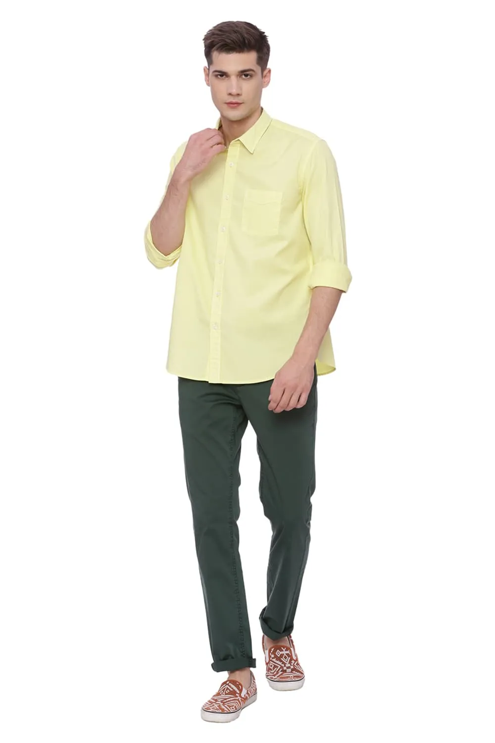 Slim Fit Dobby Stretch Shirt