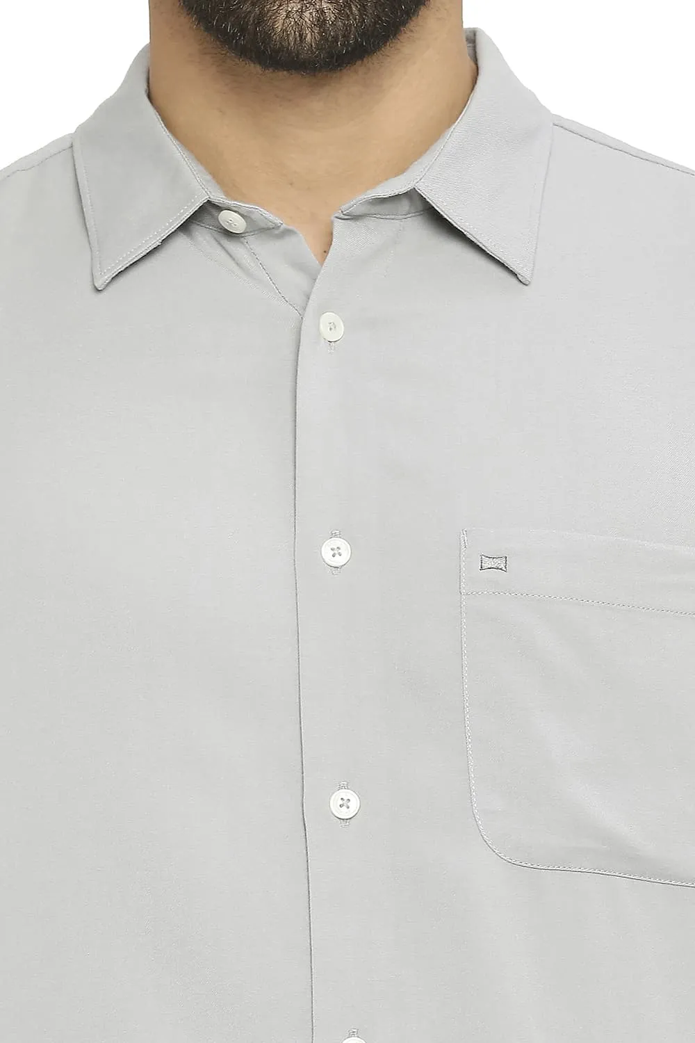 Slim Fit Viscose Polyester Stretch Twill Shirt